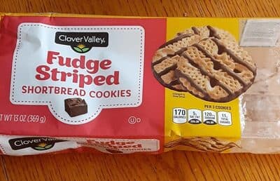 Fudge Striped Shortbread Cookies