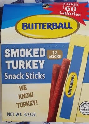 Snack Sticks, Smoked Turkey