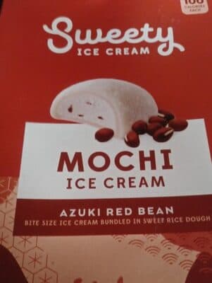 Azuki Red Bean Bite Size Mochi Ice Cream Bundled In Sweet Rice Dough