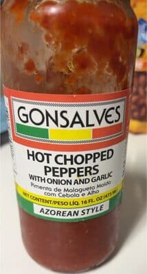 Hot Chopped Peppers with onion and garlic