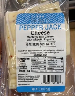 Pepper Jack Monterey Jack Cheese With Jalapeno Peppers