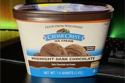 Midnight dark chocolate ice cream
