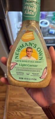 NEWMAN'S OWN, LIGHTEN UP!, LIGHT CAESAR DRESSING