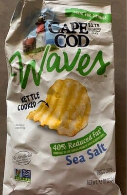 Sea Salt Kettle Cooked Waves Potato Chips