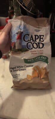 Cape Cod Kettle Cooked Aged White Cheddar & Sour Cream Potato Chips