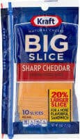 Sharp Cheddar Big Natural Cheese Slice