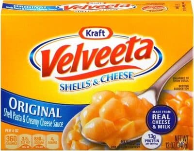Microwaveable Shell Pasta & Cheese Sauce