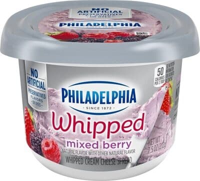 Mixed Berry Whipped Cream Cheese Spread