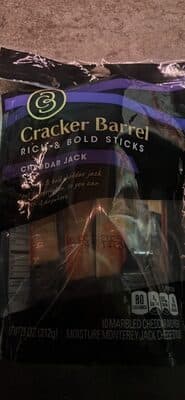 Cheddar Jack Marbled Cheddar And High Moisture Monterey Jack Cheese Sticks