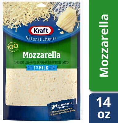 Shredded Low-Moisture Part-Skim Mozzarella Natural Cheese