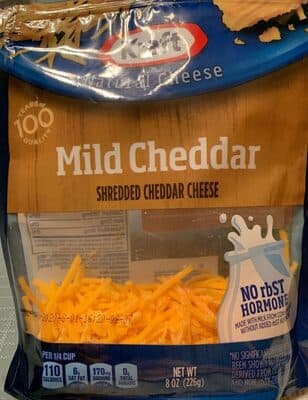 Mild Cheddar Shredded Natural Cheese
