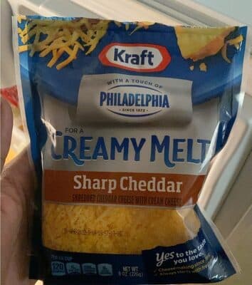 Sharp Shredded Cheddar Cheese With Cream Cheese