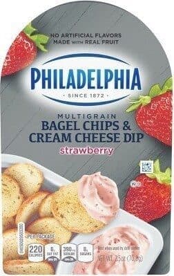Strawberry Multigrain Bagel Chips & Cream Cheese Dip