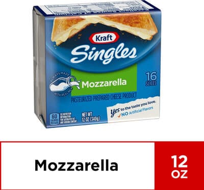 Pasteurized Prepared Cheese Product, Mozzarella