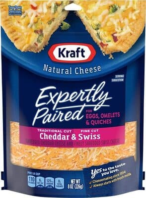 Cheddar & Swiss Traditional Cut Finely Shredded Swiss Cheese