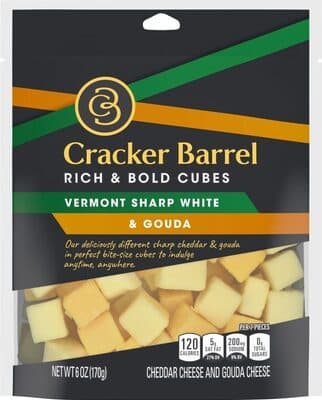 Vermont Sharp White Cheddar Cheese and Gouda Cheese