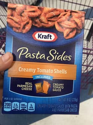 Creamy Tomato Shells Sauce With Pasta And Parmesan Cheese