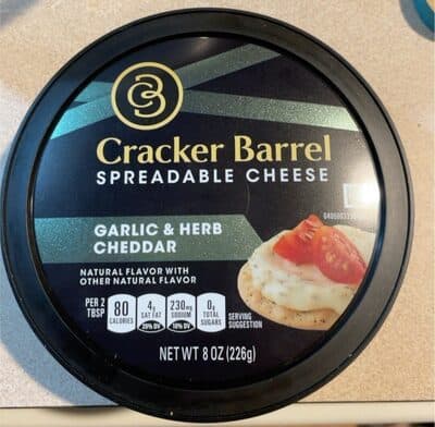 Garlic & Herb Cheddar Spreadable Cheese