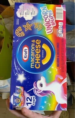 Unicorn Shapes Macaroni & Cheese Dinner
