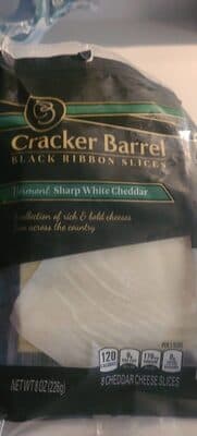Vermont Sharp White Cheddar Cheese Slices