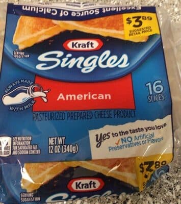 American Pasteurized Prepared Cheese Slices Product