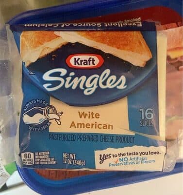 Kraft Singles White American Cheese Slices