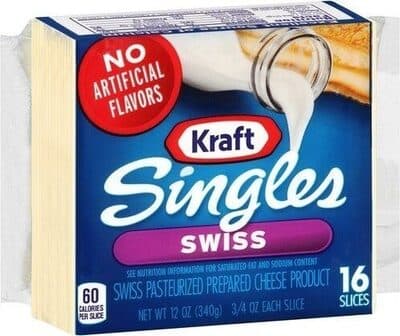 Swiss Pasteurized Prepared Cheese Product