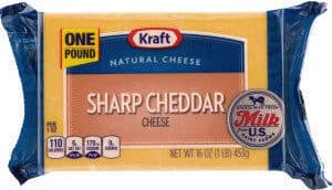 Kraft, Sharp Cheddar Cheese