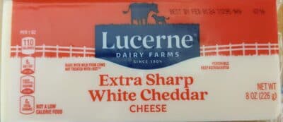 Lucerne Dairy Farms, Extra Sharp White Cheddar Cheese