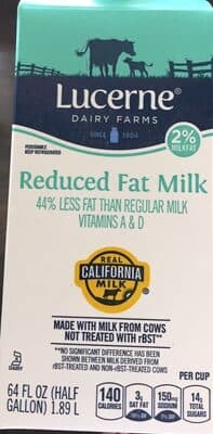 Reduced Fat Milk