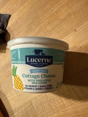 Lowfat Cottage Cheese With Pineapple