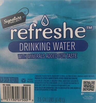 Refreshe drinking water