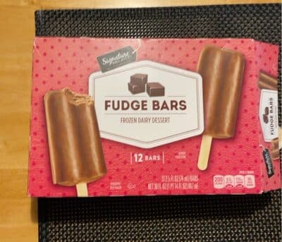 Fudge Chocolaty Frozen Dairy Dessert Bars