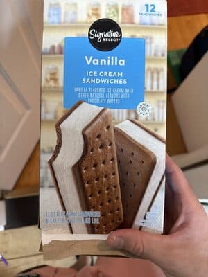 Vanilla Flavored Ice Cream Sandwiches