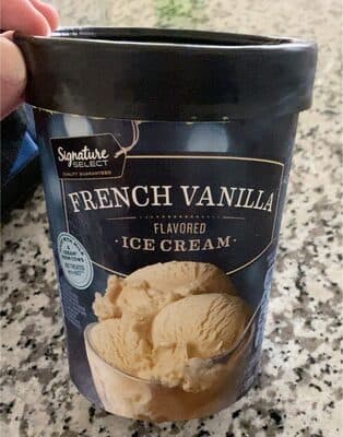 French Vanilla Flavored Ice Cream
