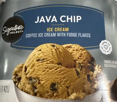 Java Chip Coffee Ice Cream with Fudge Flakes