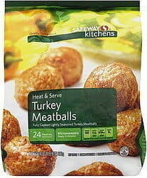Heat & Serve Fully Cooked Lightly Seasoned Turkey Meatballs