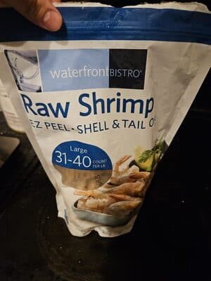 Ez Peel, Shell & Tail On Large Raw Shrimp