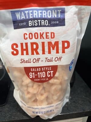 Shell Off, Tail Off Salad Style Cooked Shrimp