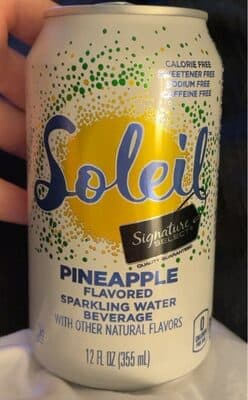 Pineapple Flavored Sparkling Water Beverage