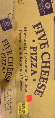 Five Cheese Mozzarella, Provolone, Cheddar, Parmesan & Romano Cheeses Pizza
