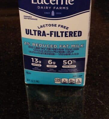2% REDUCED FAT LACTOSE FREE ULTRA-FILTERED MILK