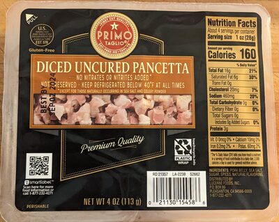 Italian Style Diced Pancetta