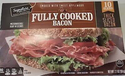 Smoked With Sweet Applewood Fully Cooked Thick Sliced Bacon