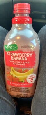 Strawberry Banana Fruit Juice Smoothie