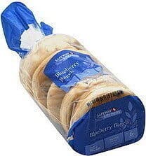 Blueberry Flavored Sliced Bagels