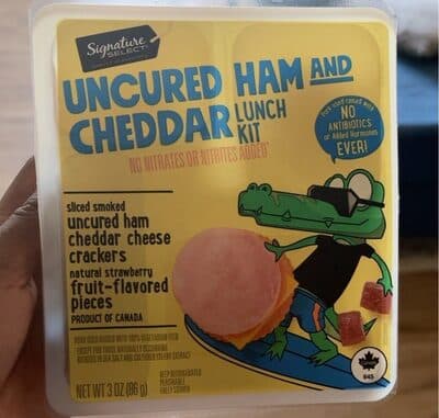 Uncure ham and cheddar lunch kit