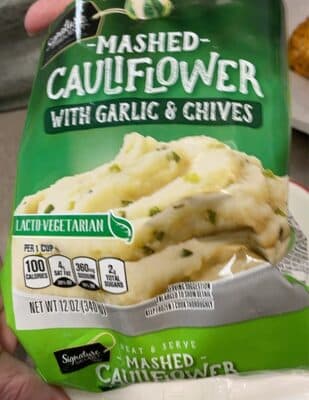 Mashed Cauliflower With Garlic & Chives