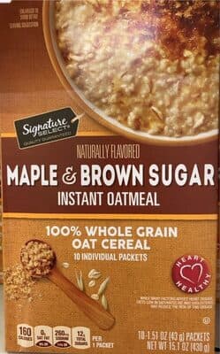 Maple & Brown Sugar Instant Oatmeal