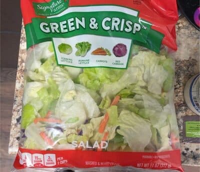 Iceberg Lettuce, Romaine Lettuce, Carrots, Red Cabbage Salad